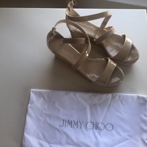 Jimmy Choo nude shoes 37.5
